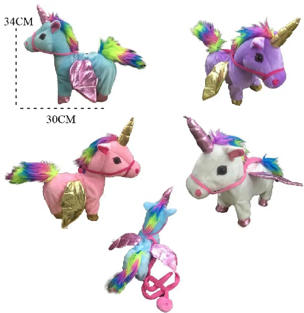 Remote Control Battery Operated Toy Walking Rainbow Unicorn 1