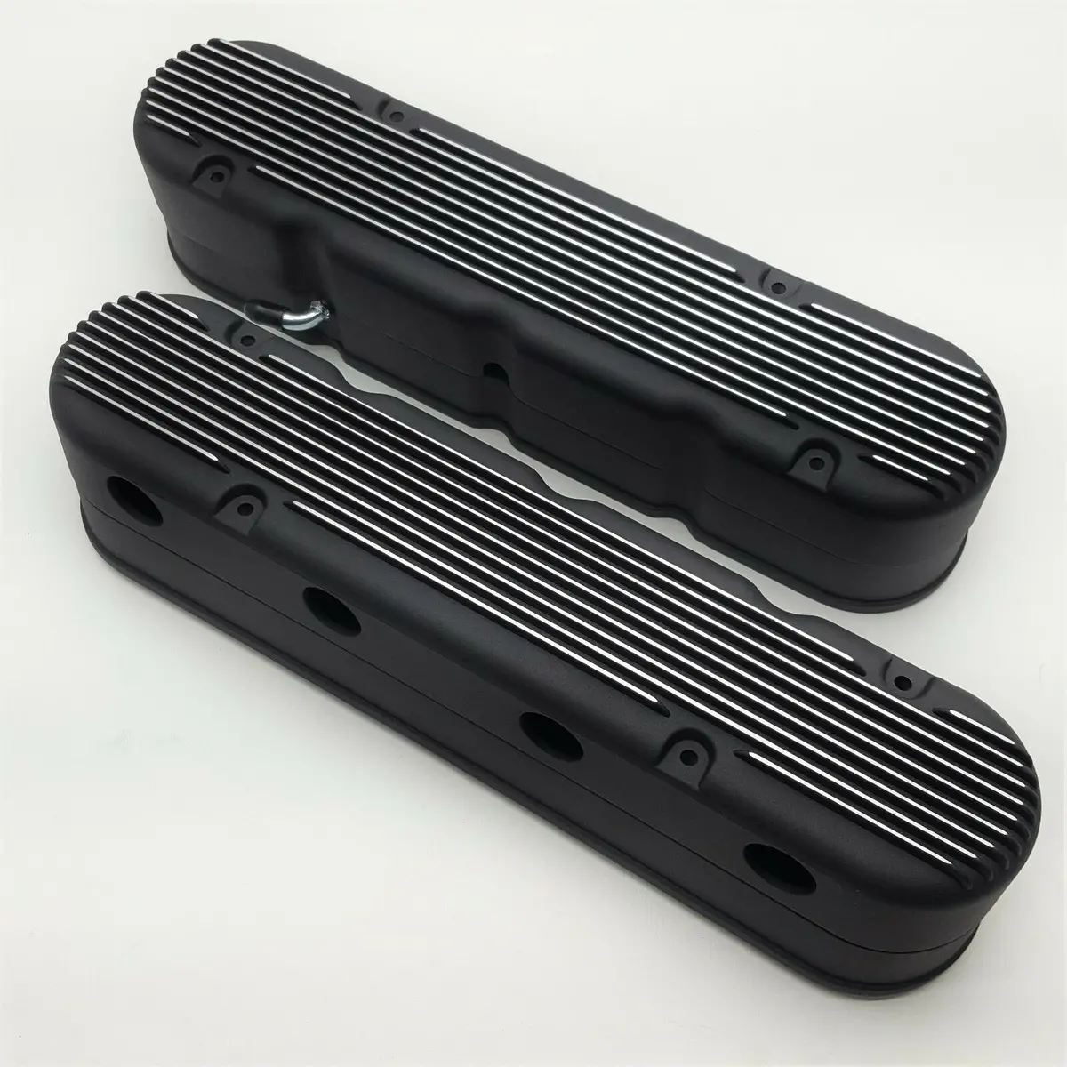 2-Piece Ls Valve Covers - Hidden Coils - Finned 2