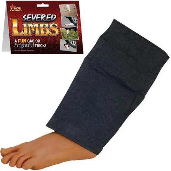Realistic Fake Surpising Foot With Pants Leg 1