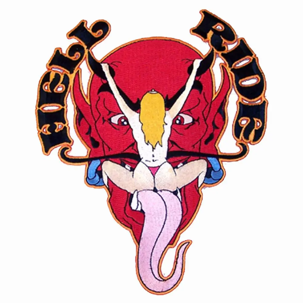 Jumbo Back 9 Inch Patch Hell Ride Devil Chick 1