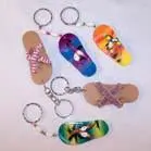 Wooden Sandal Key Chain 1