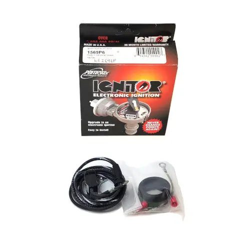 New Electronic Ignition Kit - 3-3/8” Distributor Cap - 6 Volt, Positive Ground - Kei696p 1