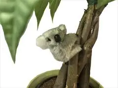 2 Inch Fuzzy Koala Bear Hugger Clip On Toy 1