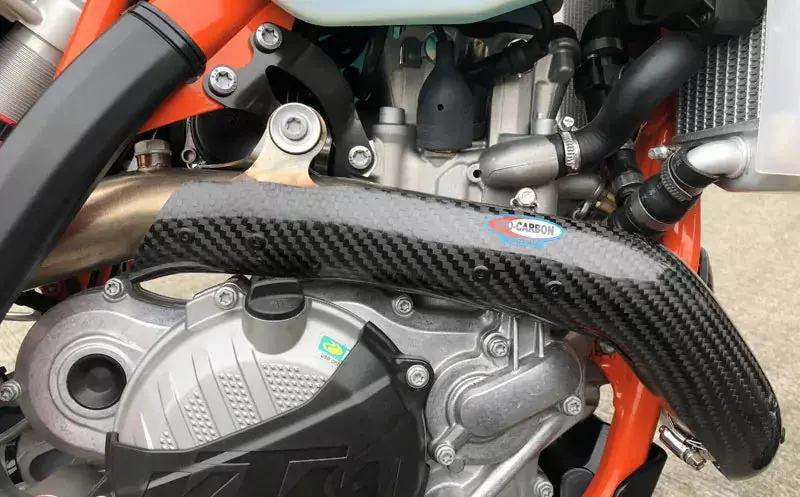 Pro Carbon Ktm Exhaust Guard / Pipe Guard – Year 2020-2023 – 250 Exc-F 1