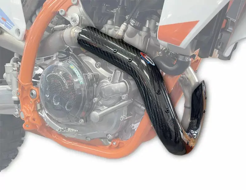 Pro Carbon Ktm Exhaust Guard / Pipe Guard – 2024 –250 Exc-F 1
