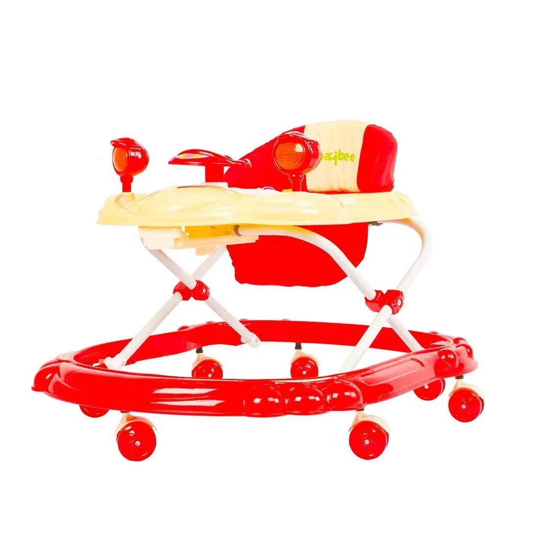 Winnie Baby Walker For 1-2 Years Boys & Girls, Kids Round Walker With Music & Lights Function, 3 Position Height Adjustable | Easy To Fold, Fun Toys & Activities For Kids 3