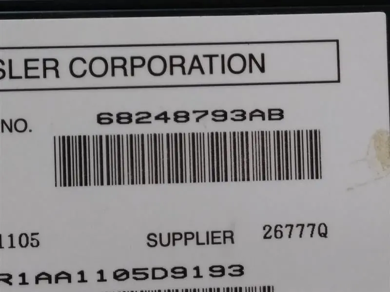 2015 Ram1500 Stereo Amplifier. Part Number 68248793Ab 2