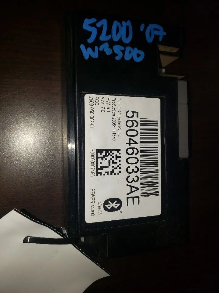 2007 Ram 3500 Telematics Body Control Module. Part Number 56046033Ae 1