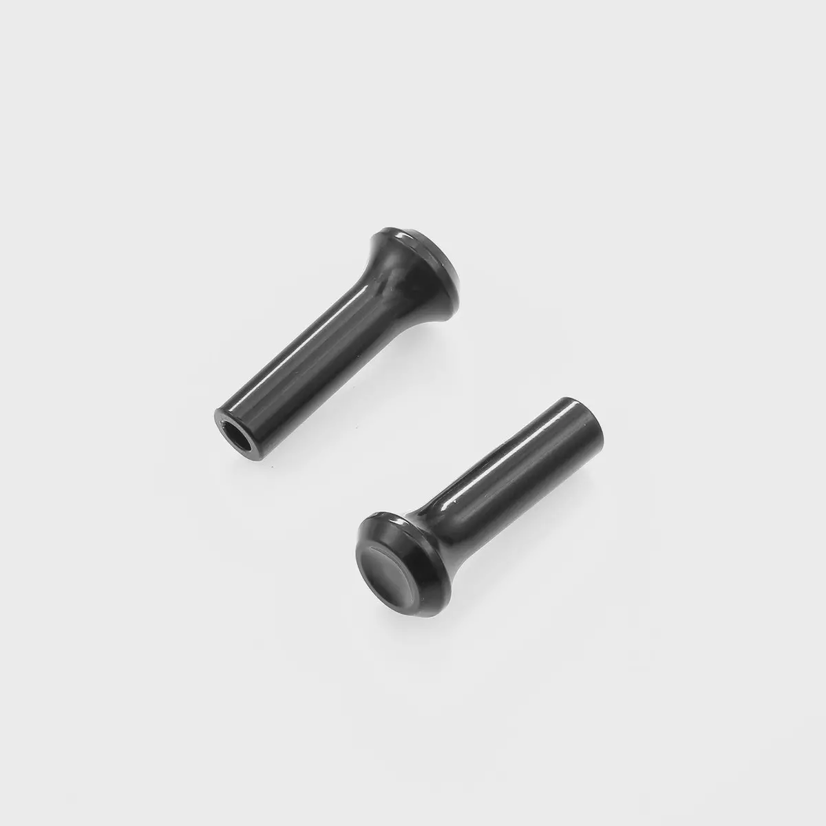 Door Lock Knob 62-76 A&B Body Pair Black Stainless 1