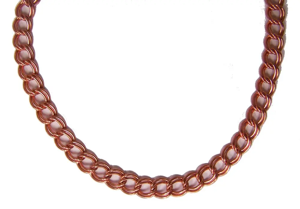 Solid Copper Heavy Womens Link 24 In Necklace 1
