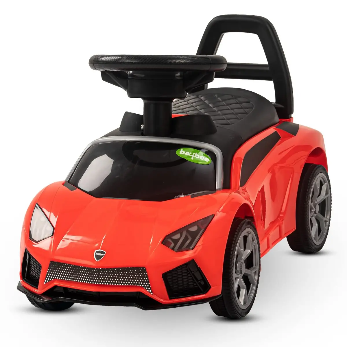 Baybee Push Ride On Kids Car, Baby Ride On Push Car For Kids With Music & High Backrest | Kids Baby Big Car Ride On Toys | Ride On Baby Car For Kids To Drive 1 To 3 Years Boys Girls 1