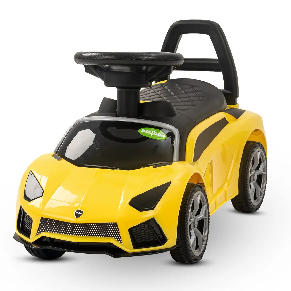 Baybee Push Ride On Kids Car, Baby Ride On Push Car For Kids With Music & High Backrest | Kids Baby Big Car Ride On Toys | Ride On Baby Car For Kids To Drive 1 To 3 Years Boys Girls 1