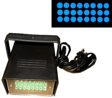 Square Led Blue Strobe Light 1