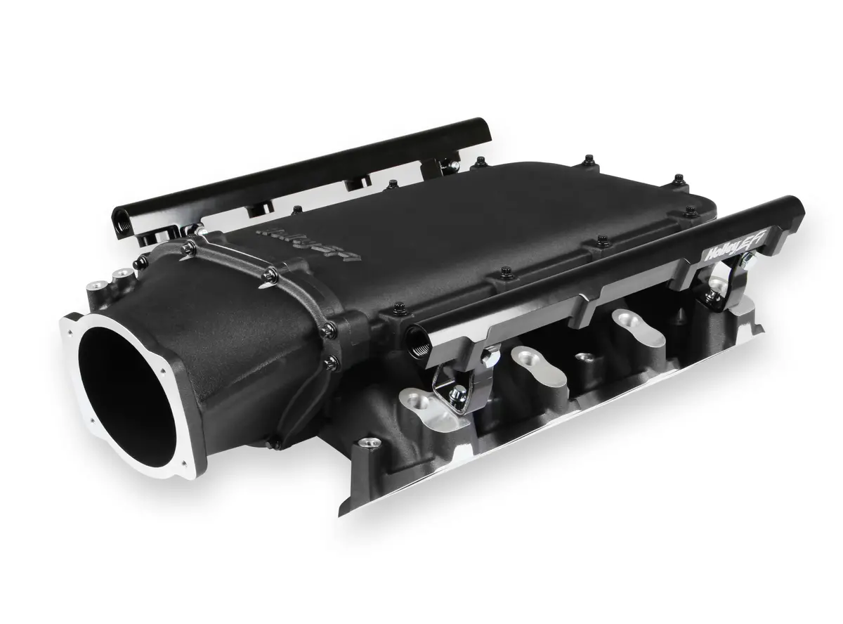 Holley Ls3 Ultra Lo-Ram Intake Manifold - Single Injector - Black 1