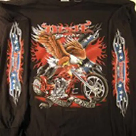 Dixie Pride Long Sleeve Black Tee Shirt 1