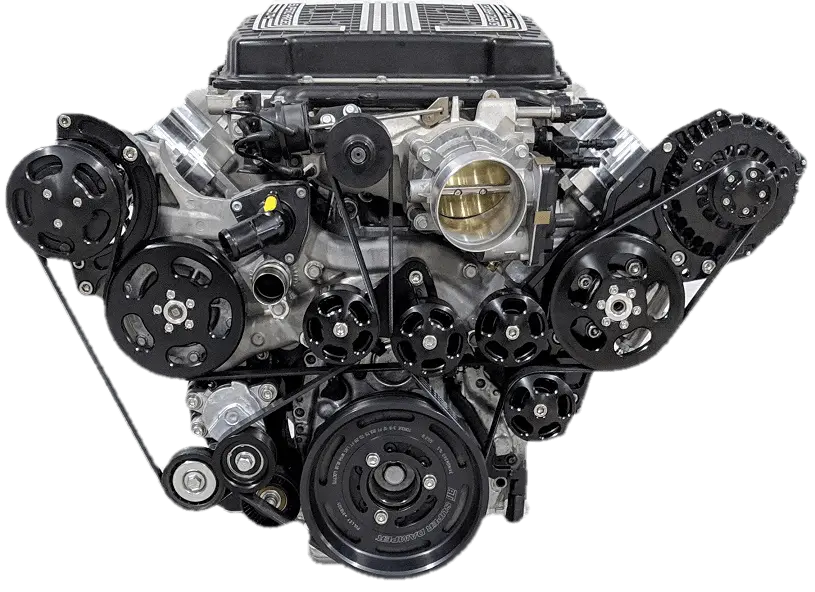 Billet Lt4 Accessory Drive - Wet Sump 6.2L Supercharged Serpentine Kit By Wegner 1