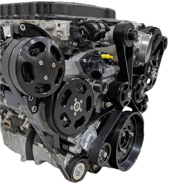 Billet Lt4 Accessory Drive - Wet Sump 6.2L Supercharged Serpentine Kit By Wegner 2