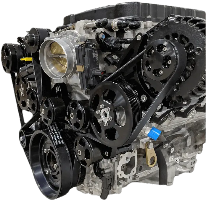 Billet Lt4 Accessory Drive - Wet Sump 6.2L Supercharged Serpentine Kit By Wegner 3