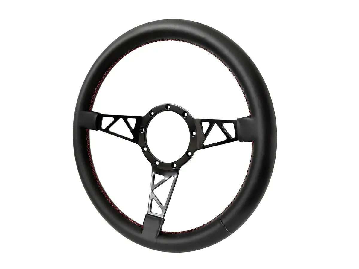 Truss Style Steering Wheel - 14" Leather Wrapped By Lecarra 1