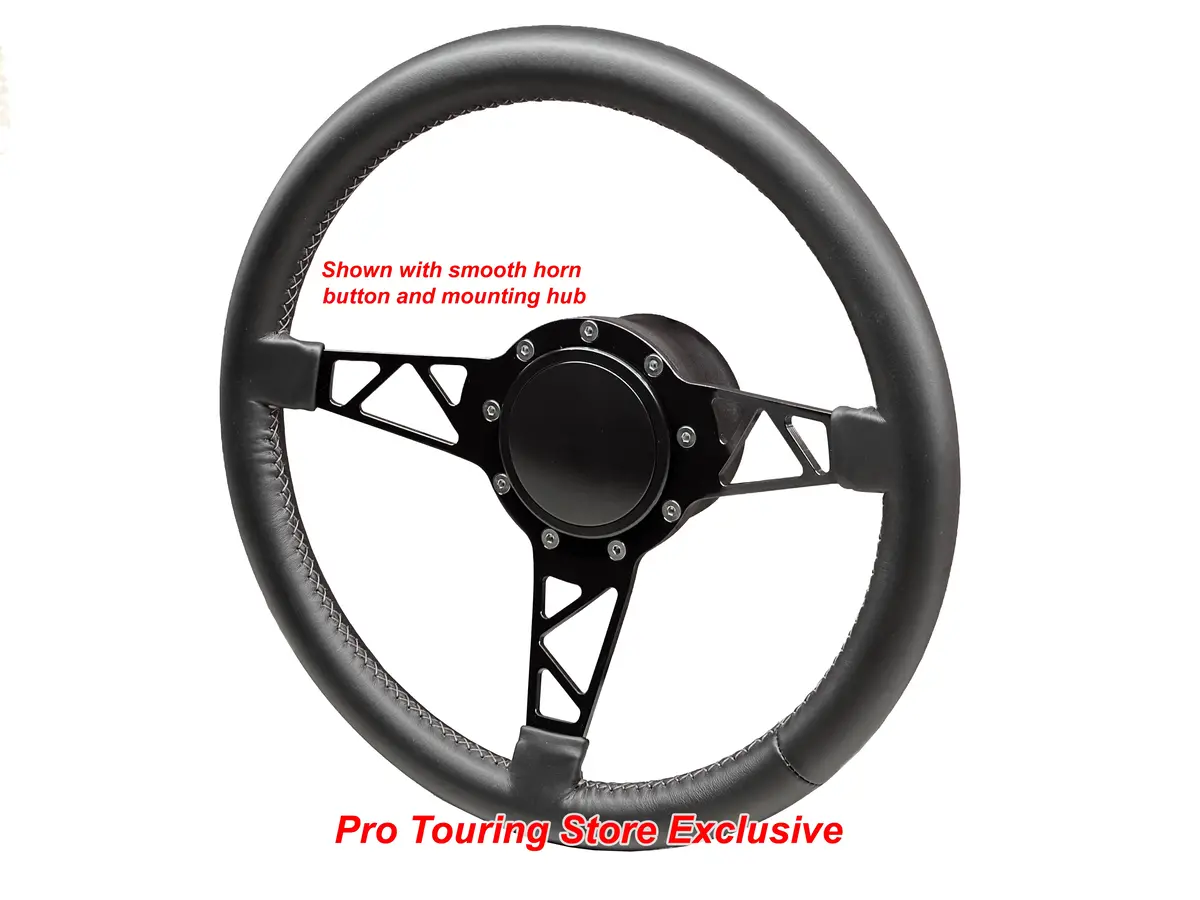 Truss Style Steering Wheel - 14" Leather Wrapped By Lecarra 2