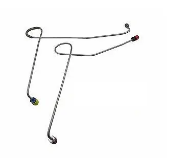 Brake Lines Master Cyl To Brass Prop Valve 73-76 A Body Power (Steel) 1
