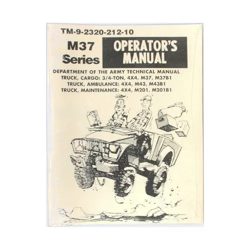 New Tm-9-2320-212-10 - M37 Series Operator’S Manual - Rbk-400 1