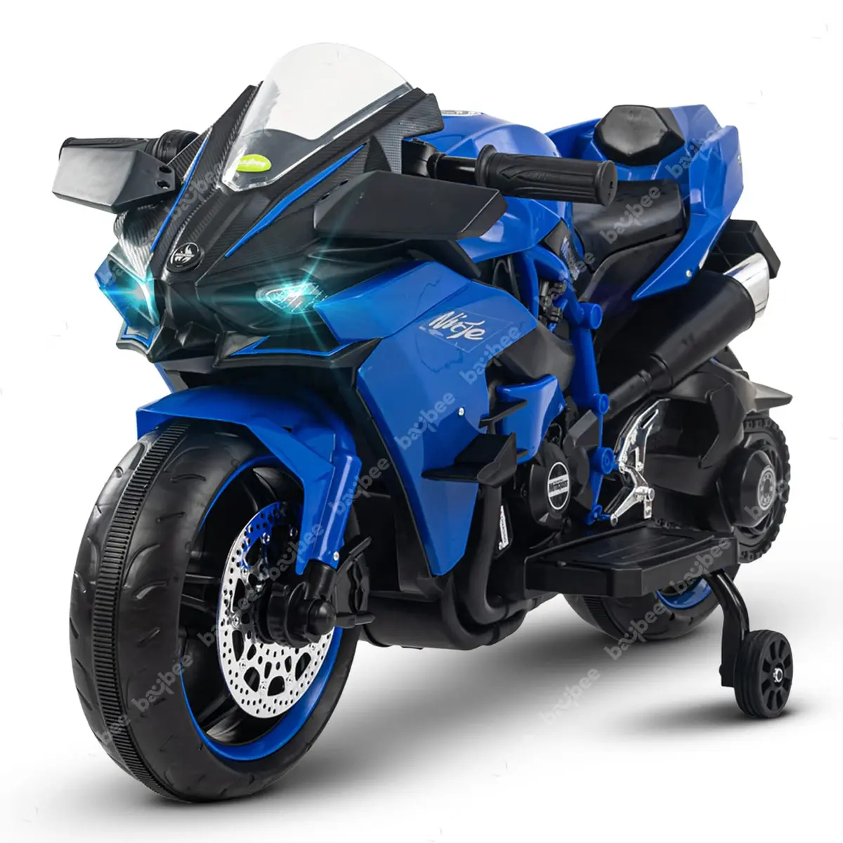 Ninja Kids Battery Operated Bike With Led Lights, Music & Usb 1