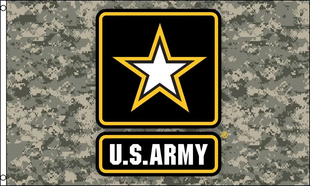 Camouflage Us Army Star (3Ft X 5Ft) Flag 1