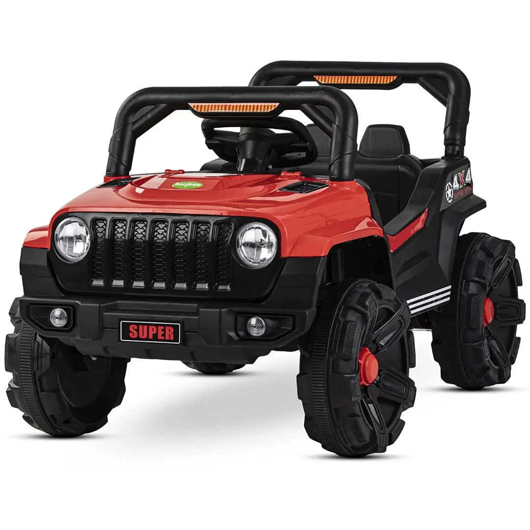Devour Kids Battery Powered Jeep Car With Remote Control Ride On Toys For 5 Year Olds Toodler/Kids | Electric Ride On Vehicle With Foot Accelerator, Music, Led Headlights, Suitable For Children's Boys & Girls 3 - 8 Years 3