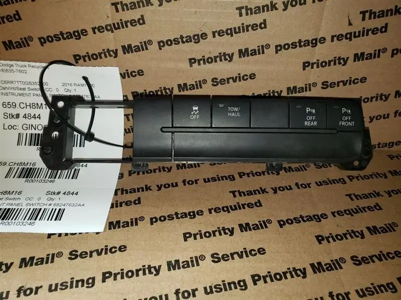 2016 Ram1500 Instrument Switch Panel. Part Number 68247632Aa 1