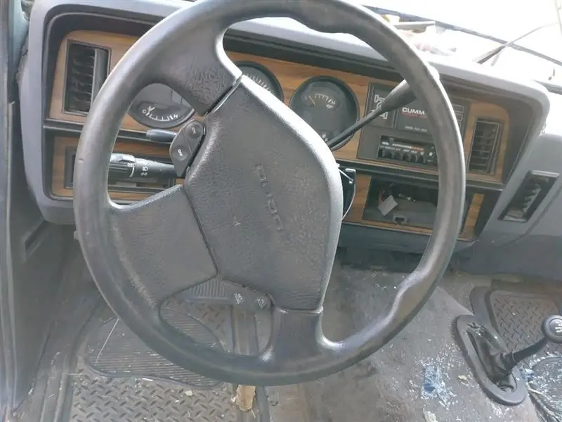 1993 Dodge Ram250 Black Steering Wheel. Part Number Gy74lx8 1