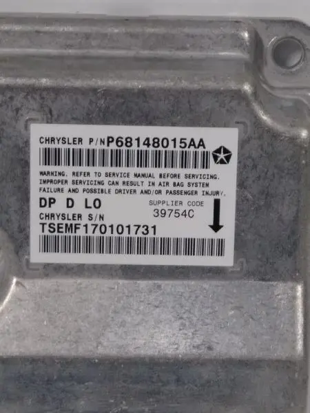 2012 Ram 5500 Cab & Chassis Srs Module. Part Number 68148015Aa 1