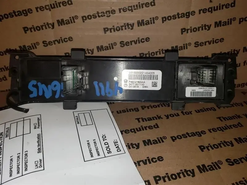 2016 Dodge Ram1500 Switch Bank Part Number 68247620Aa 2