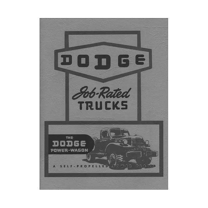 Dodge Job Rated Trucks - The Dodge Power Wagon Manual - Nbk-304 1