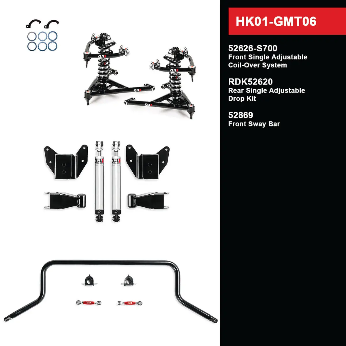 Qa1 Level 1 Full Vehicle Handling Kit, 99-06 Silverado/Sierra 1500 2Wd Hk01-Gmt05 / 06 2