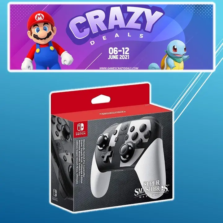 Nintendo Switch Pro Controller Super Smash Bros Ultimate Edition (3 Months Warranty From Maxsoft) 1