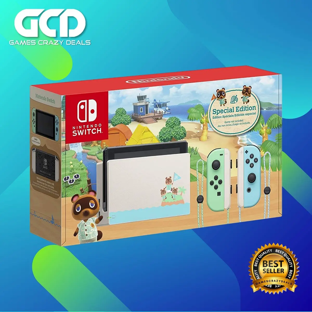 Nintendo Switch Animal Crossing New Horizons Limited Edition Console (12 Months Local Warranty By Maxsoft) 1
