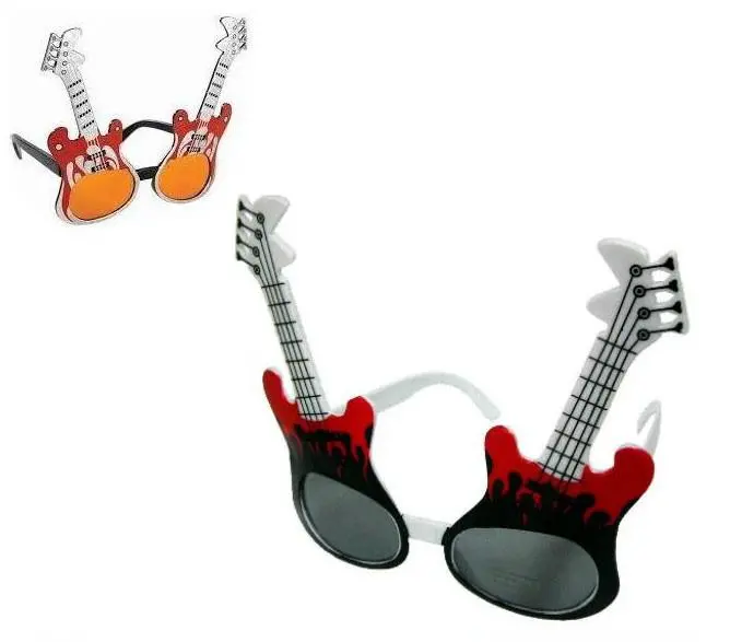 Guitar Flames Party Glasses 1