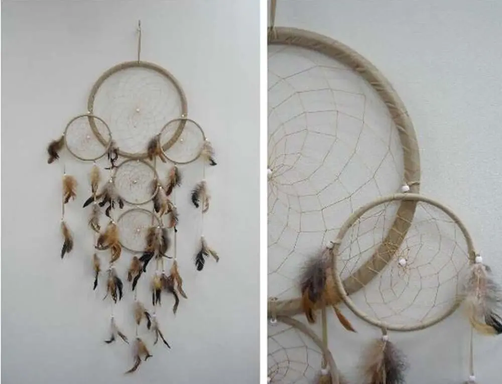 Huge Tan Color 36 Inch Dreamcatcher 1