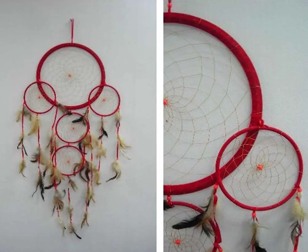 Huge Red 36 Inch Dreamcatcher 1