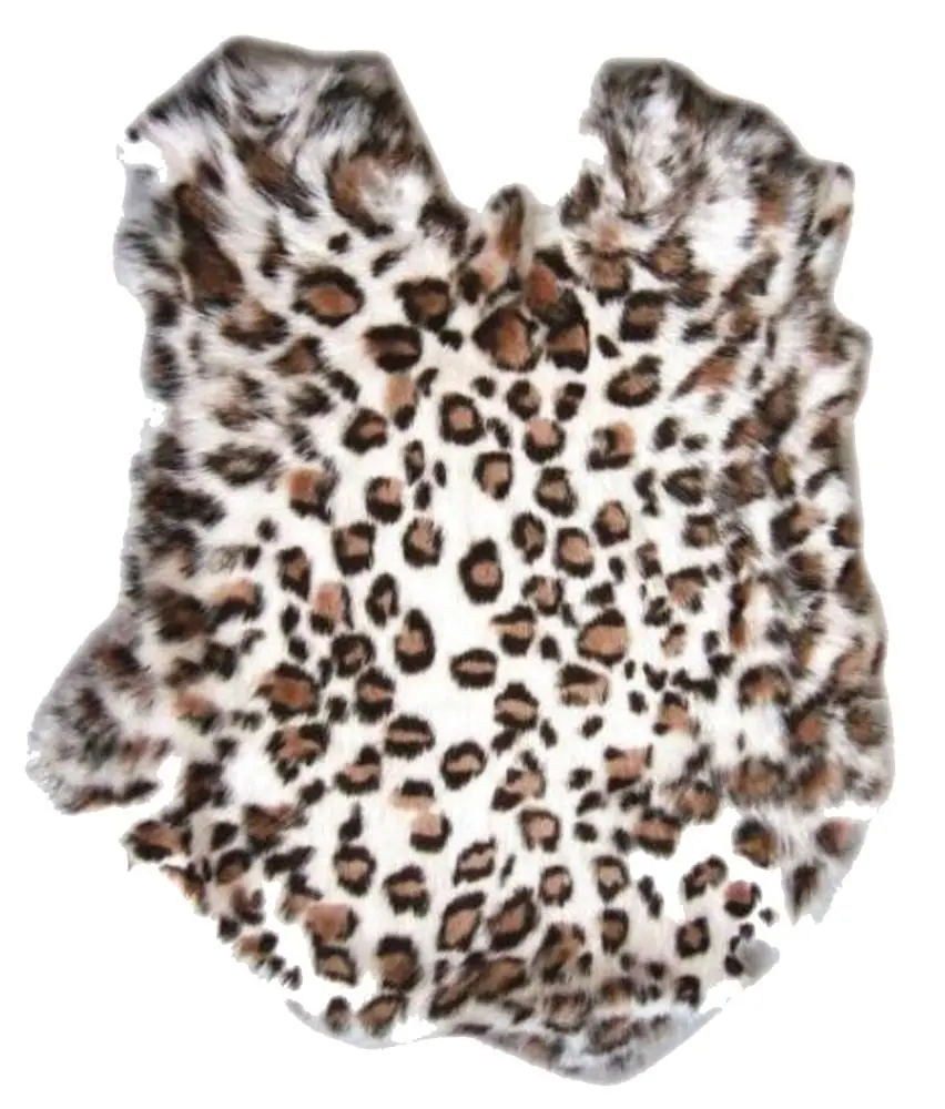 Leopard  Rabbit Skin Pelt 1