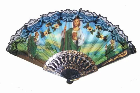 Jesus / St Jude Religious Hand Fans 1