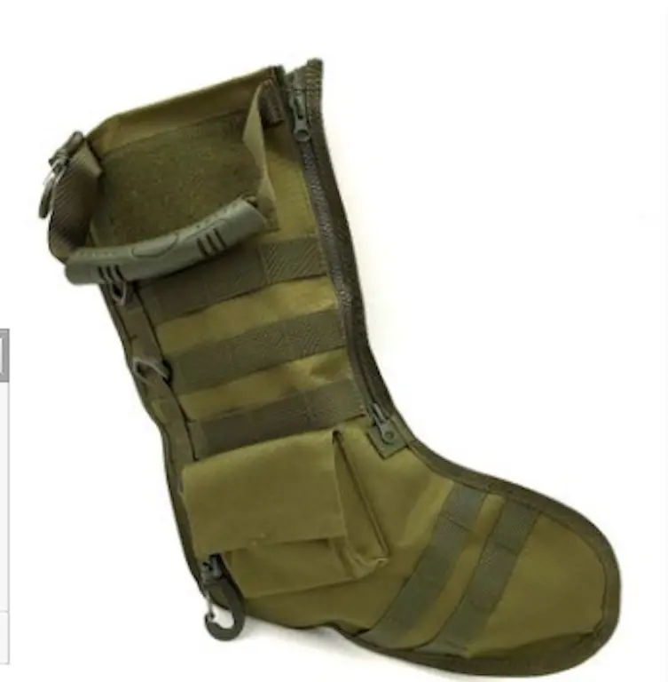 Tactical Military Style Christmas Stocking With Zippers And Pockets! 1