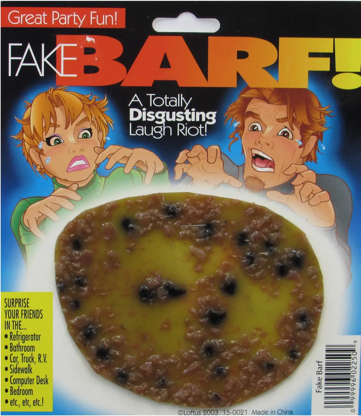 6 Inch Splat Of Brown Barf 1