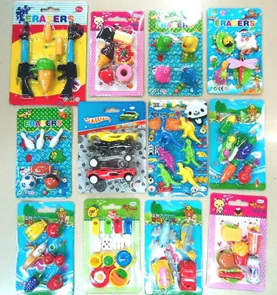 Novelty Shaped Erasers 1