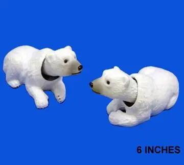 Moving Head White Polar Bears 1