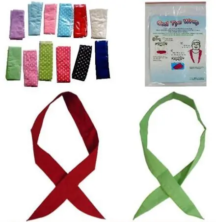 Cooling Water Bead Neck Tie Wrap 1