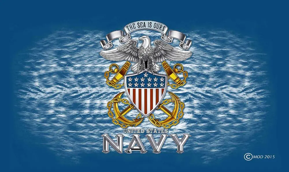 Usa Navy The Sea Is Ours Military (3Ft X 5Ft) Flag 1