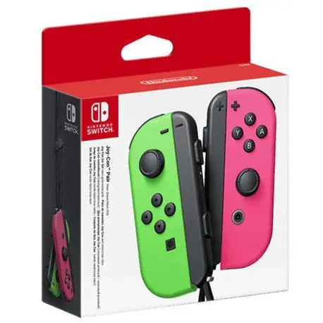 Nintendo Switch Joy Con Controller Pair - Neon Green & Pink 1