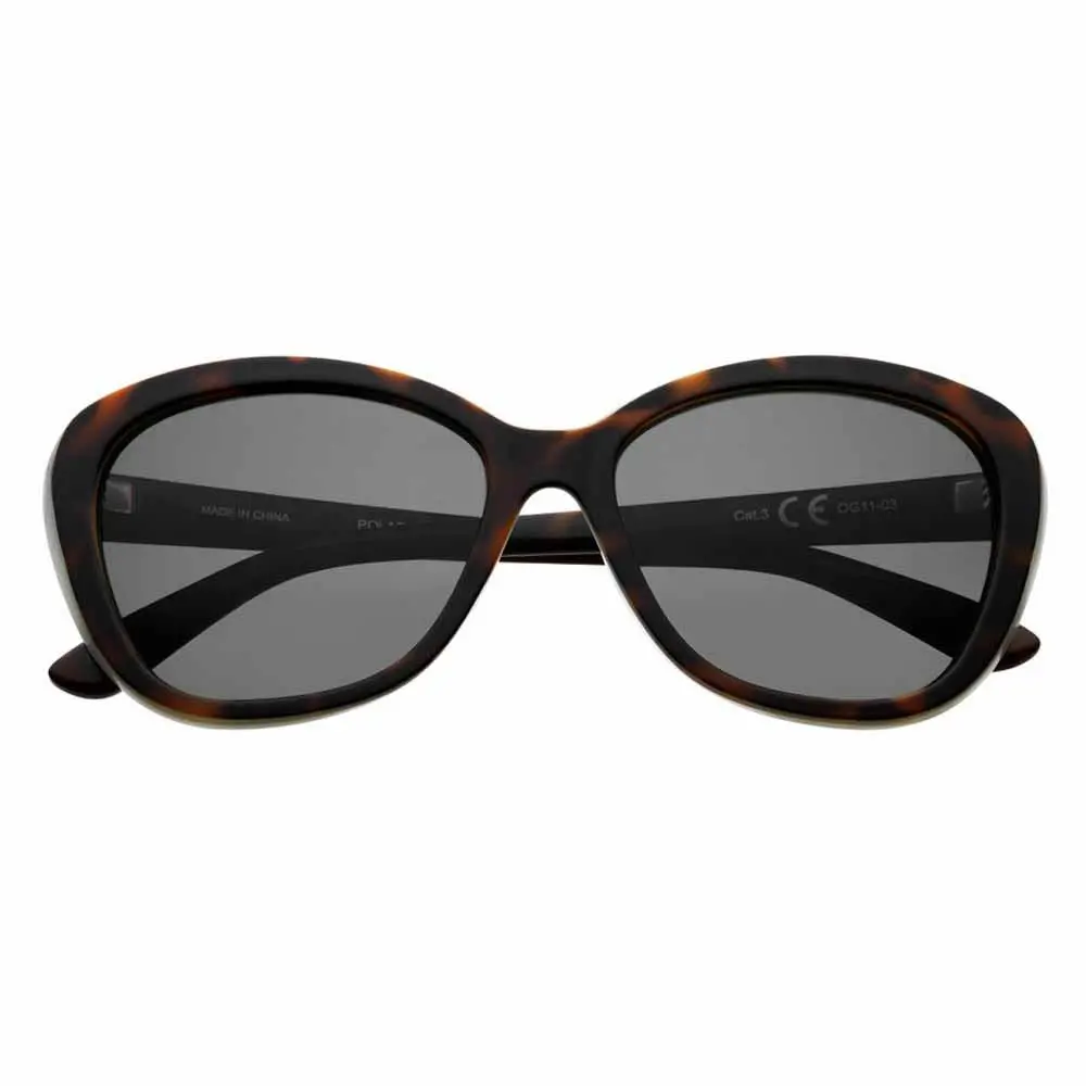Dark Green Polarized Oval Sunglasses 1